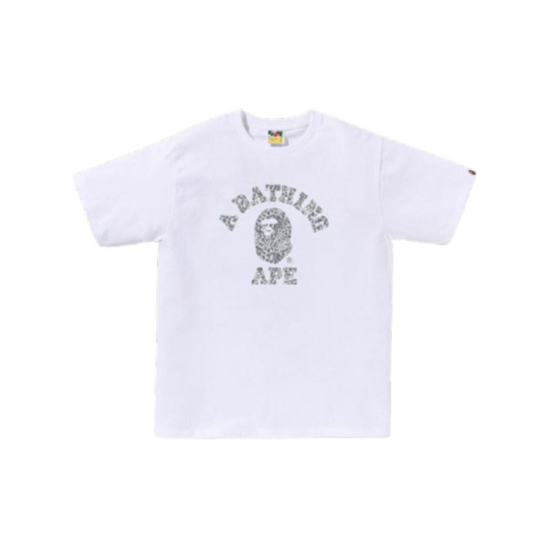 베이프 와일드 레오파드 패턴 콜리지 티셔츠 6컬러 1L80110039