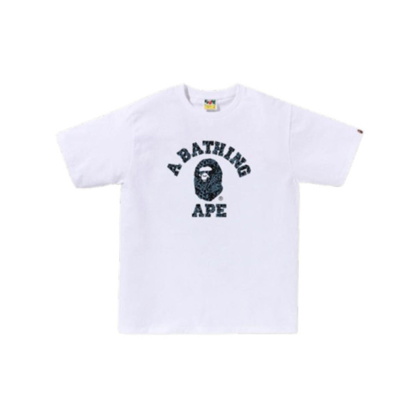 베이프 와일드 레오파드 패턴 콜리지 티셔츠 6컬러 1L80110039