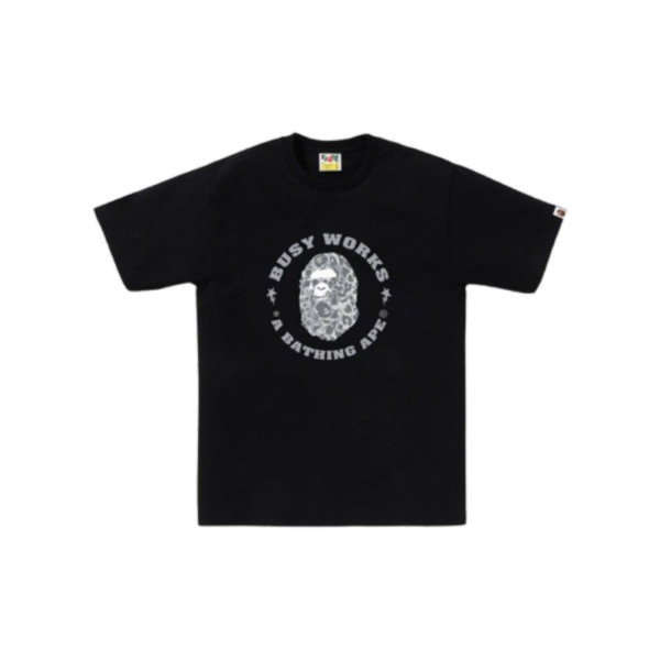 베이프 와일드 레오파드 패턴 비지 워크 스타 티셔츠 3컬러 1L80110041