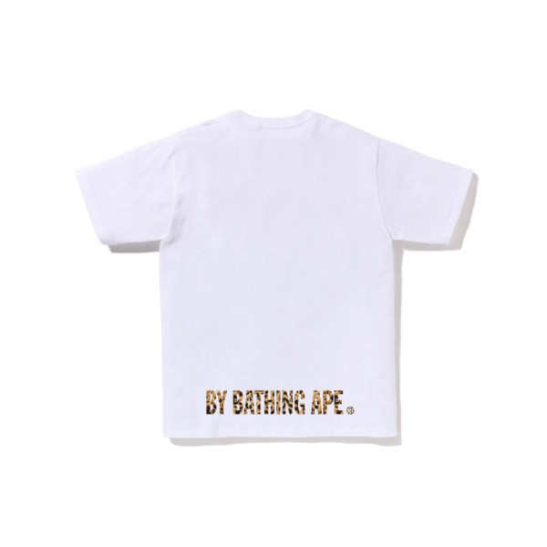 베이프 와일드 레오파드 패턴 에이프 페이스 스타 티셔츠 3컬러 1L80110042