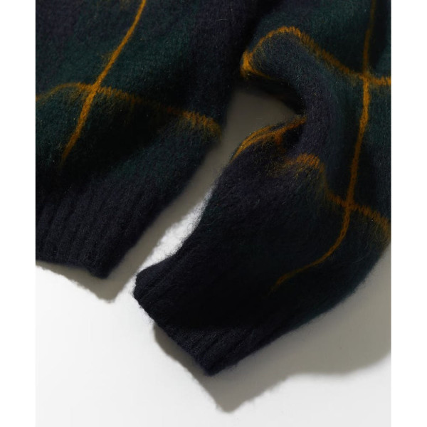프릭스스토어 노티카 모헤어 혼합 체크무늬 브이넥니트 풀오버 2컬러 1031207500013