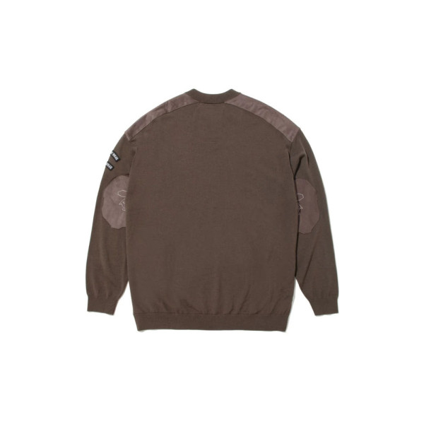 베이프 카즈키 쿠라이시 에이프 헤드 패치 밀리터리 니트 스웨터 2컬러 1L83120901