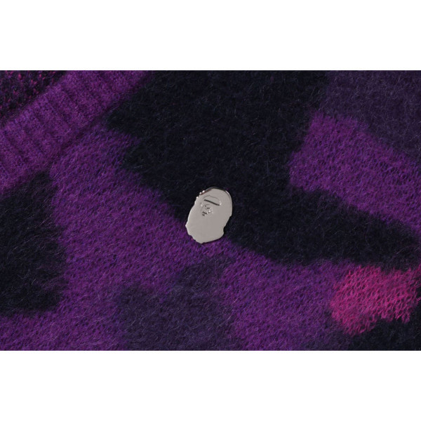 베이프 컬러 카모 모헤어 니트 가디건 2컬러 1L80120302