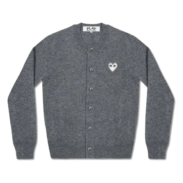 꼼데가르송 PLAY CDG 가디건 화이트와펜 라운드넥 6컬러 남녀공용 AX-N061-051