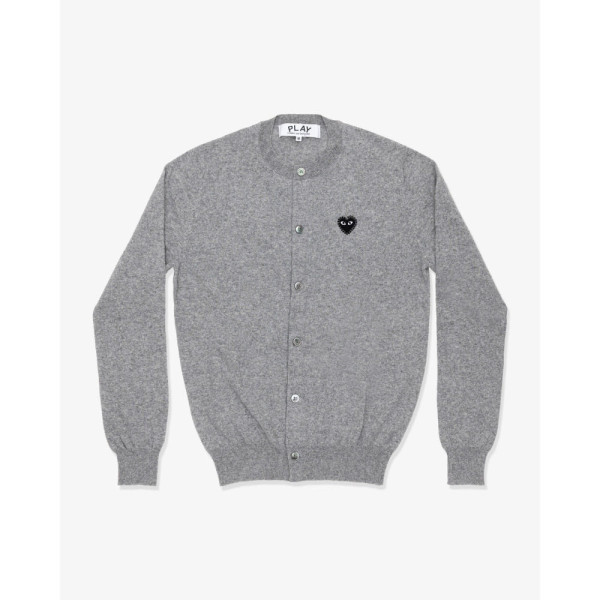 꼼데가르송 PLAY CDG 가디건 라운드넥 라인스톤 블랙와펜 남녀공용 3컬러 AX-N805-051