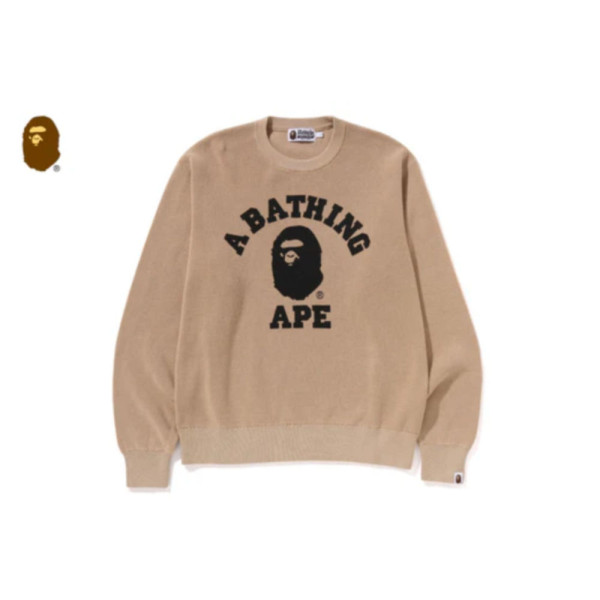 베이프 컬리지 와플 크루넥 스웨터 3컬러 1L30120002