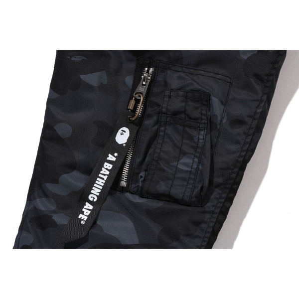 베이프 컬러 카모 N-3B 패딩 자켓 블랙 1L80141311