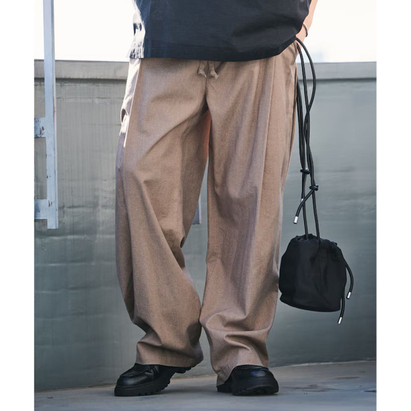 프릭스스토어 와이드 실루엣 린넨 믹스 턱 이지 팬츠 3컬러 1243248900599