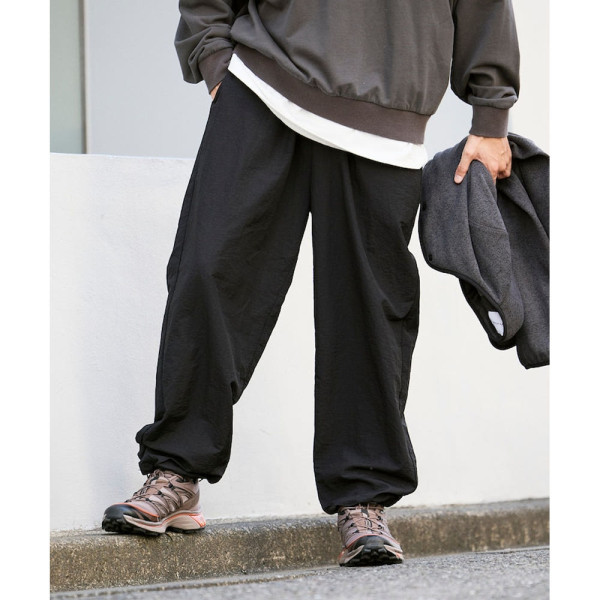 퍼스트핸드 와이드 스트레이트 나일론 트랙 테이퍼드 실루엣 이지 팬츠 3컬러 3342234400003