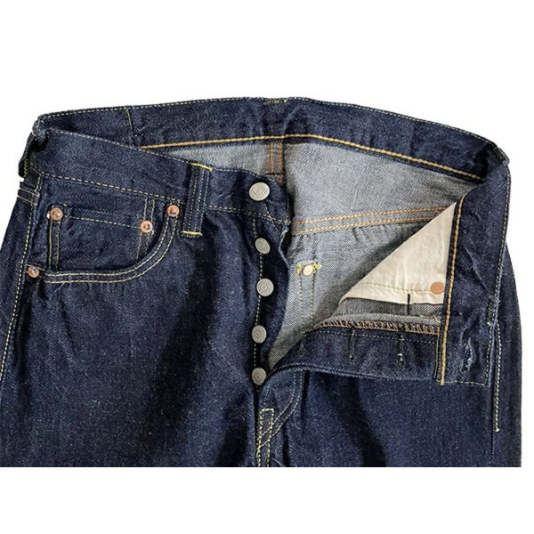 풀카운트 라이트온스 11.5oz 스트레이트 테이퍼드 데님 슈퍼 스무스 청바지 인디고 블루 1101SSW