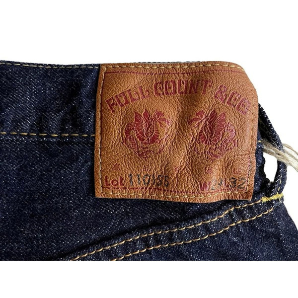 풀카운트 라이트온스 11.5oz 스트레이트 테이퍼드 데님 슈퍼 스무스 청바지 인디고 블루 1101SSW