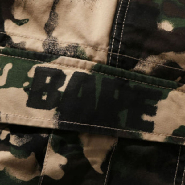 베이프 맵 카모 레귤러핏 카고 반바지 2컬러 1L30153003