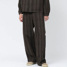 나나미카 플레드 독 팬츠 브라운 S25SC073