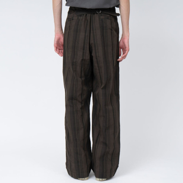 나나미카 플레드 독 팬츠 브라운 S25SC073