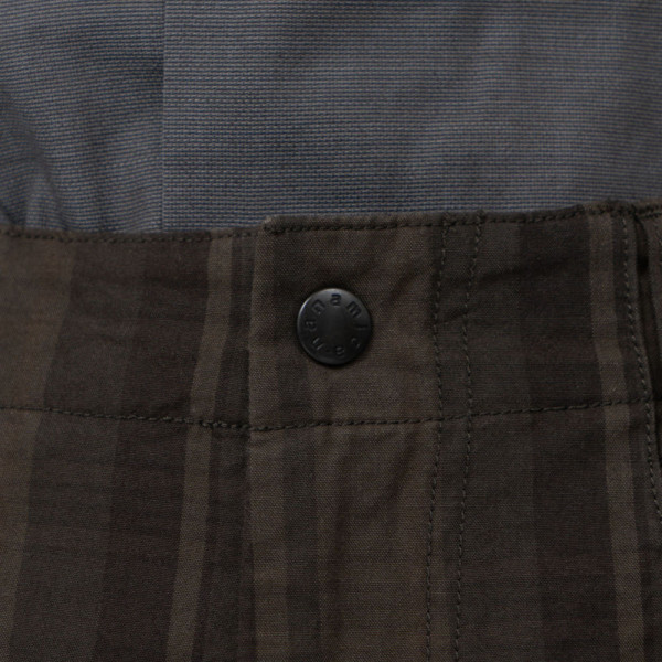 나나미카 플레드 독 팬츠 브라운 S25SC073