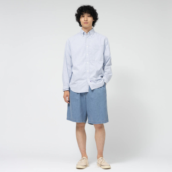 노스페이스 퍼플라벨 데님 턱 필드 쇼츠 반바지 2컬러 N25SD098