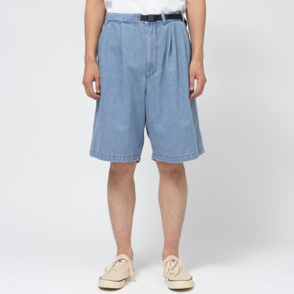 노스페이스 퍼플라벨 데님 턱 필드 쇼츠 반바지 2컬러 N25SD098