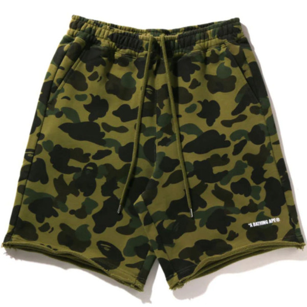 베이프 1ST 카모 해비 워시드 릴렉스핏 스웻 숏 팬츠 3컬러 1L30153323