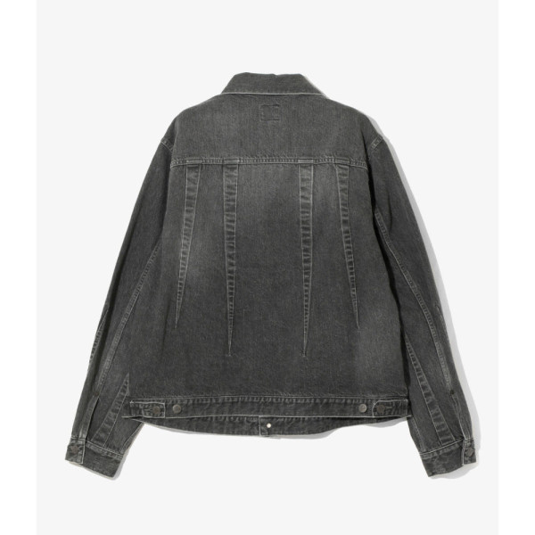 니들스 다트 진 재킷 12OZ 데님 블랙 SX199B