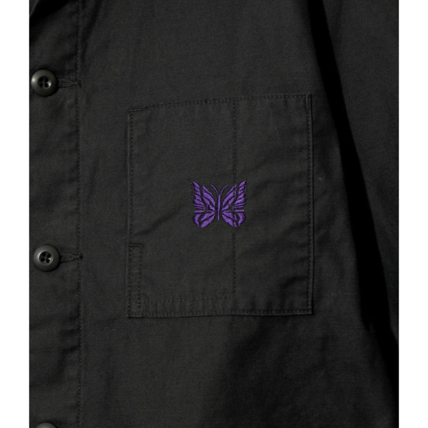 니들스 커버올 리버스드 새틴 재킷 블랙 SX168B