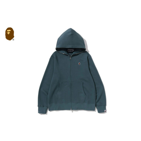 베이프 원 포인트 레귤러 핏 풀집업 후드 4컬러 1M30115313