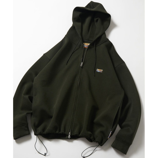 프릭스스토어 빅 실루엣 스핀들 덤보르 원단 원포인트 로고 스웨트 후드 집업 7컬러 1024248900998