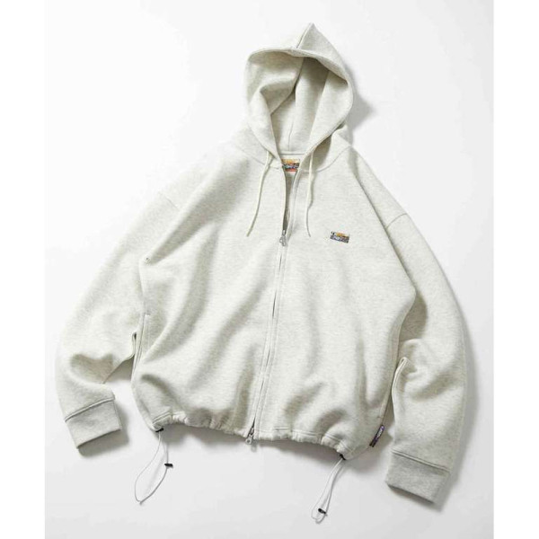 프릭스스토어 빅 실루엣 스핀들 덤보르 원단 원포인트 로고 스웨트 후드 집업 7컬러 1024248900998