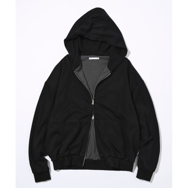 퍼스트핸드 배색 릴랙스 핏 더블 페이스 집업 후디 3컬러 3324234400001