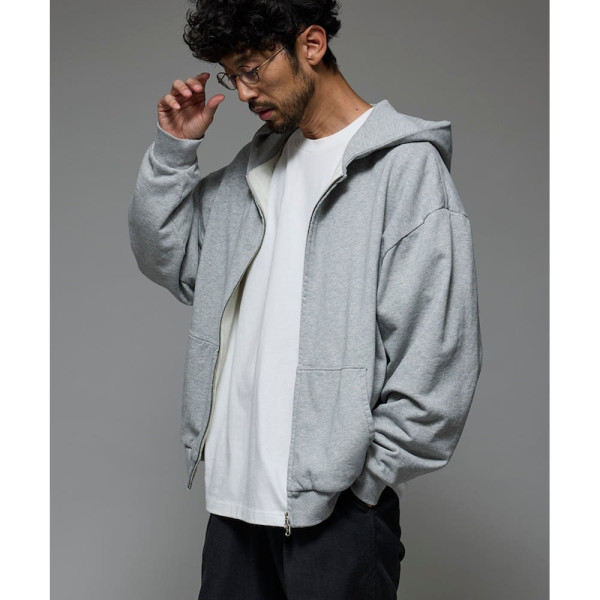 퍼스트핸드 배색 릴랙스 핏 더블 페이스 집업 후디 3컬러 3324234400001