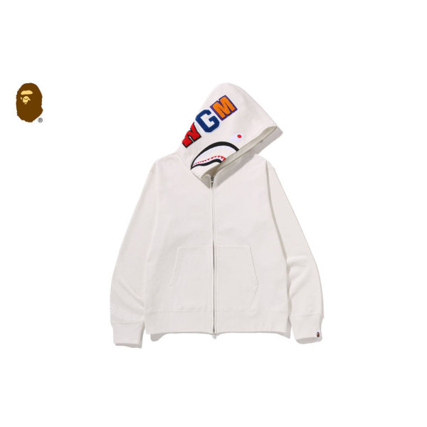 베이프 샤크 풀 후드집업 4컬러 1L80115304