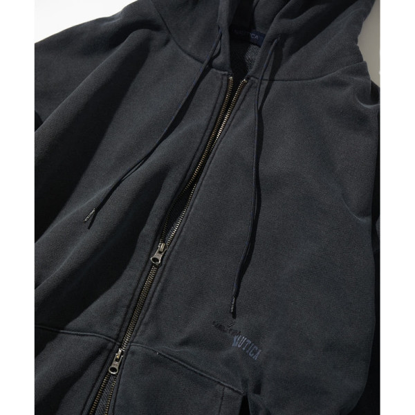 프릭스스토어 노티카 피그먼트 워싱 히든 로고 스웨트 더블 지퍼 후드집업 3컬러 1024207500018