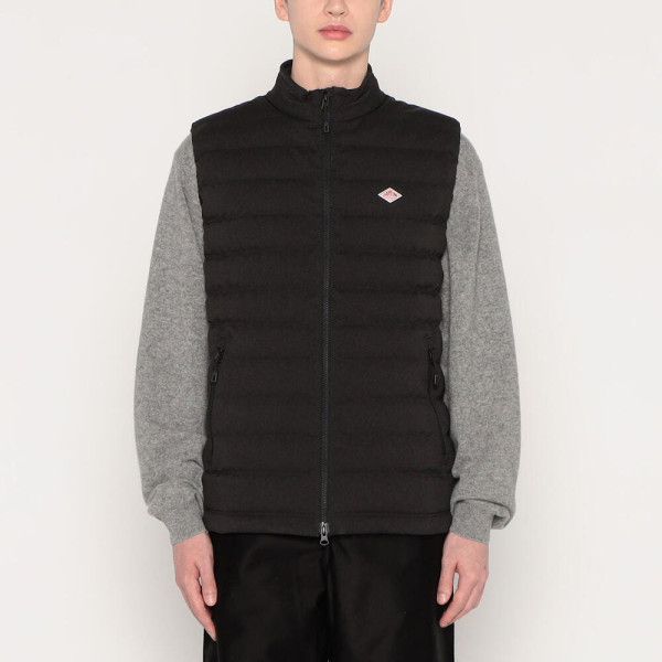 단톤 남성용 울 라이크 폴리에스터 미들 다운 컬러 베스트 2컬러 DNB252M101-0015