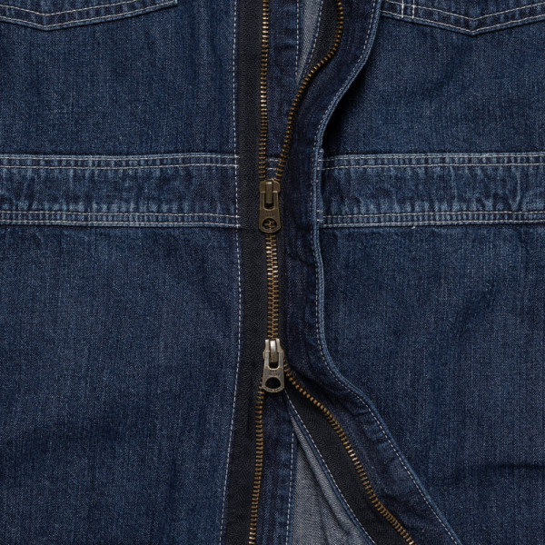 휴먼메이드 데님 하프 코트 인디고 HM30JK006