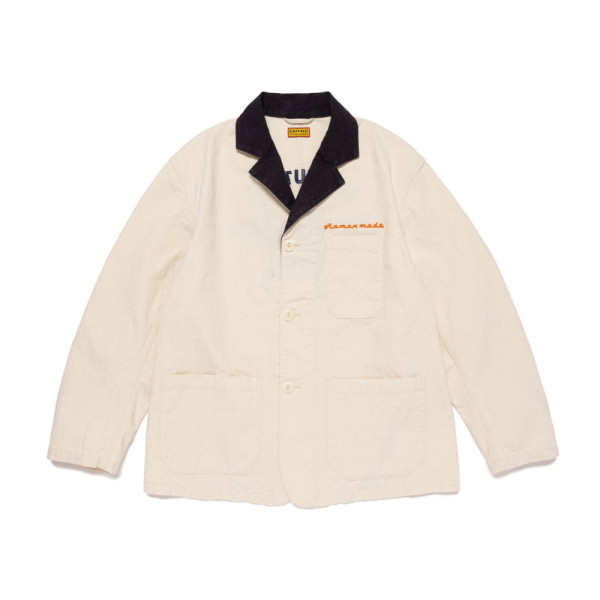 휴먼메이드 워크 자켓 화이트 HM30JK007