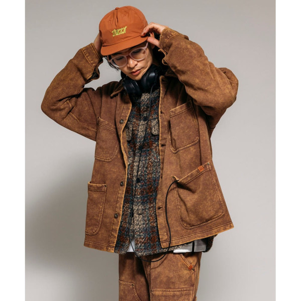 프릭스스토어 별주 UNIVERSAL OVERALL 코듀로이 배색 카라 스웨트 자켓 2컬러 1051293700011