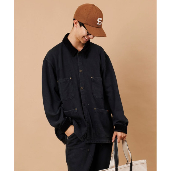 프릭스스토어 별주 UNIVERSAL OVERALL 코듀로이 배색 카라 스웨트 자켓 2컬러 1051293700011