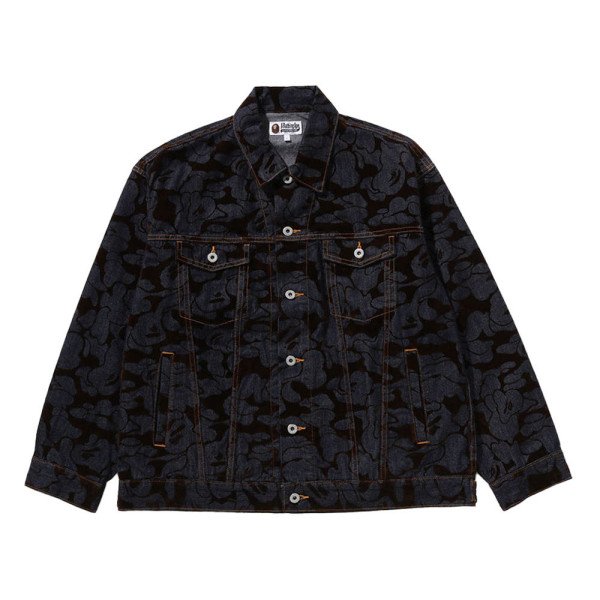 베이프 카모 플락트 데님 자켓 인디고 1L80140001