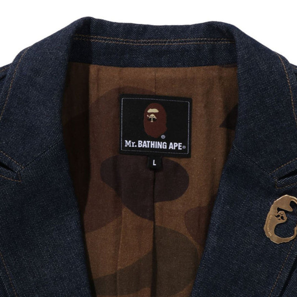 베이프 데님 캐주얼 자켓 인디고 7L70142304