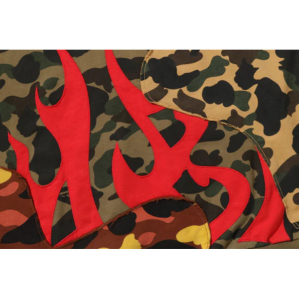 베이프 1ST 카모 업사이클 릴렉스핏 풀 집 후디 멀티 1L80115308