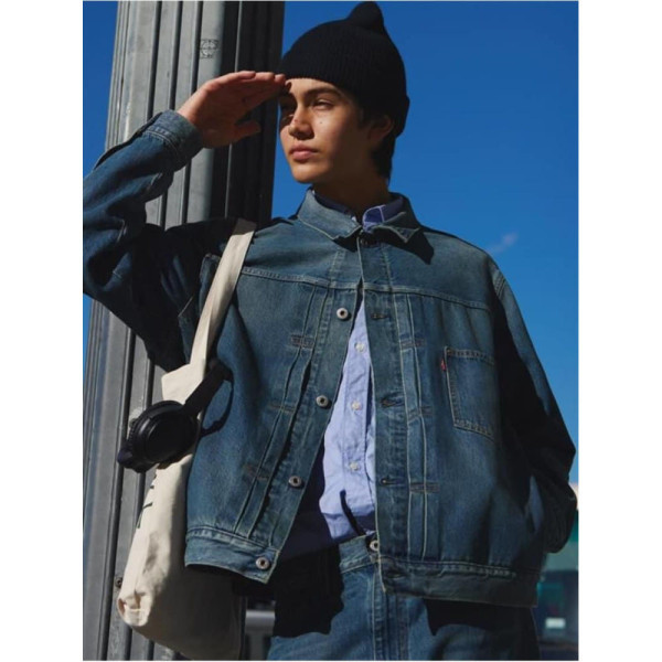 리바이스 일본 리미티드 타입 I 트러커 데님 자켓 네이비 003ZU0000-003-u NW2341