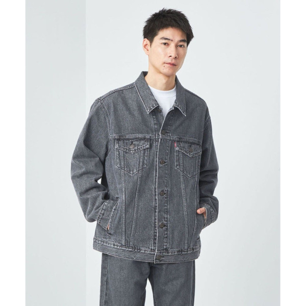 리바이스 X UNITED ARROWS 유나이티드애로우즈 별주 그린라벨 릴렉스핏 트랙커 데님 자켓 블랙 32254994022-09-10 NH4401