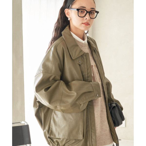 프릭스스토어 페이크 가죽 자켓 블루종 3컬러 1153248901462