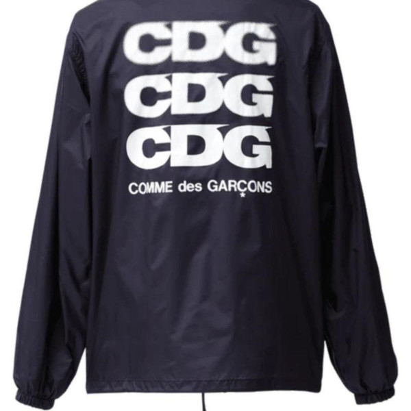 꼼데가르송 CDG 백 로고 코치 자켓 2 블랙 네이비 SZ-J004