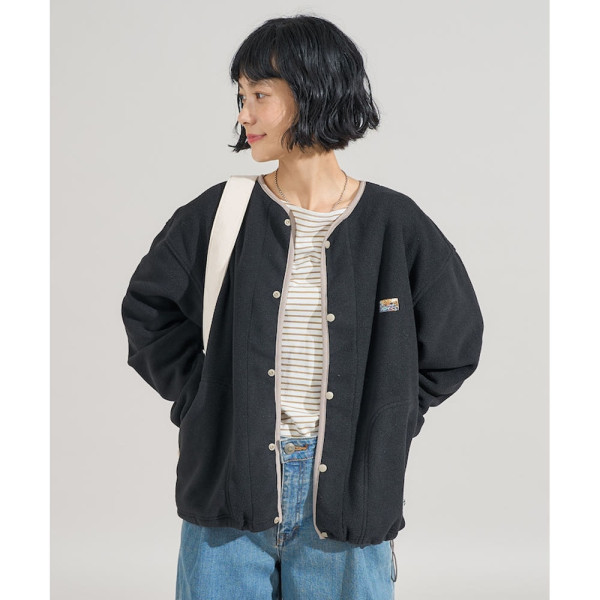 프릭스스토어 배색 플리스 스냅 가디건 4컬러 1153248901544