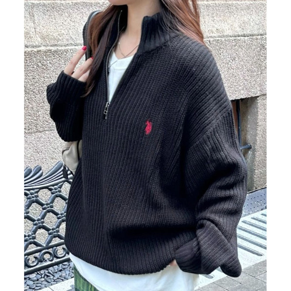 U.S. POLO ASSN. 유에스폴로에센 하프 집업 니트 8컬러 PLM33401