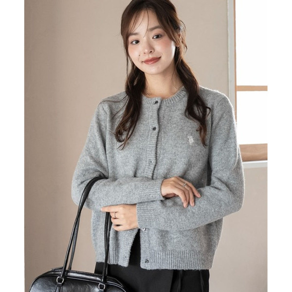 U.S. POLO ASSN. 유에스폴로에센 극세 기모 가디건 4컬러 MC25AU09-L0009