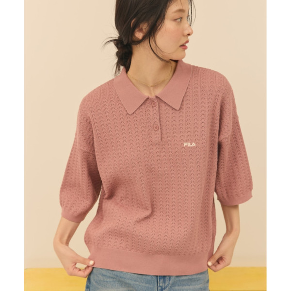 프릭스스토어 휠라 별주 아일렛 반팔 폴로 니트 풀오버 3컬러 1333238300001