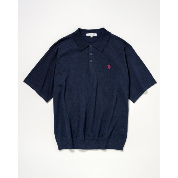 U.S. POLO ASSN. 유에스폴로에센 더블홀스맨 자수 폴로 반팔니트 4컬러 PLM51401