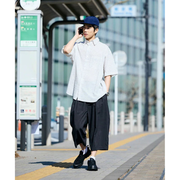 프릭스스토어 릴랙스핏 레귤러 카라 시어 사커 반소매 셔츠 5컬러 1205248900152