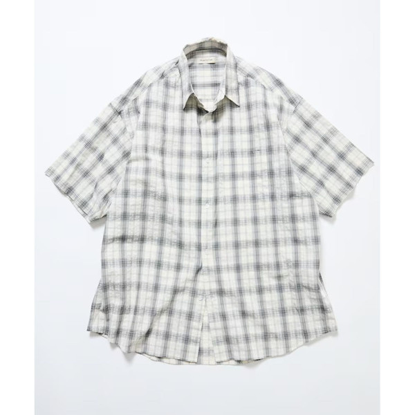 프릭스스토어 릴랙스핏 레귤러 카라 시어 사커 반소매 셔츠 5컬러 1205248900152